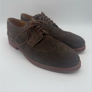 BRAND NEW Mens MERCANTI FIORENTINI Suede Wingtip Oxford Brown Sz 10 M